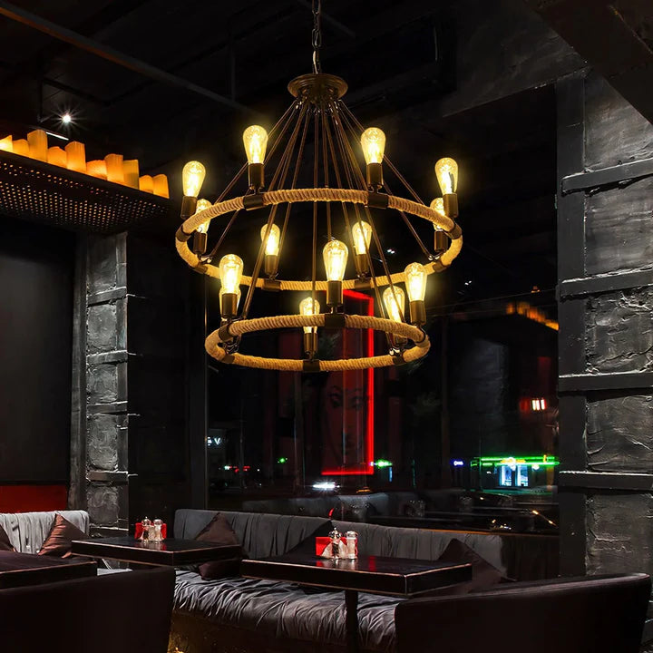 Vintage_Circular_Hemp_Rope_Chandelier_5