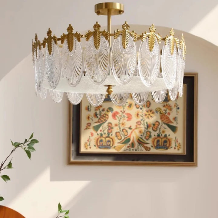 Vintage_Glass_Leaf_Round_Chandelier_8