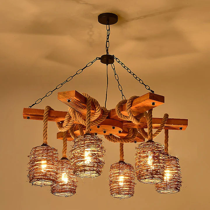 Vintage_Wooden_Chandelier_5