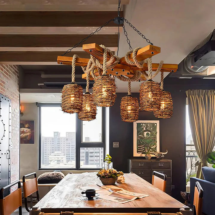 Vintage_Wooden_Chandelier_7
