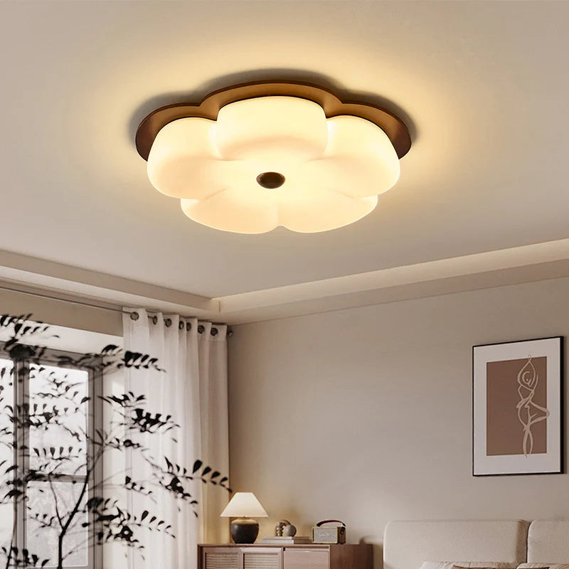 Walnut_Colored_Flower_Ceiling_Lamp_02