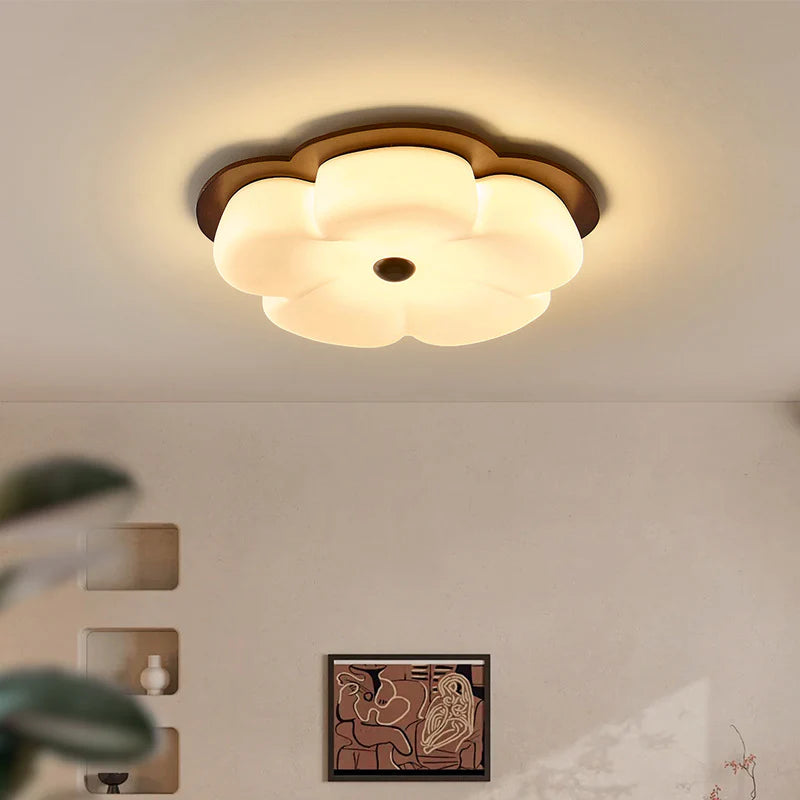 Walnut_Colored_Flower_Ceiling_Lamp_03