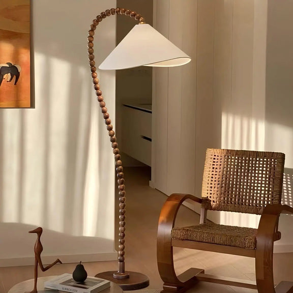 Wood Bead Floor Lamp 3