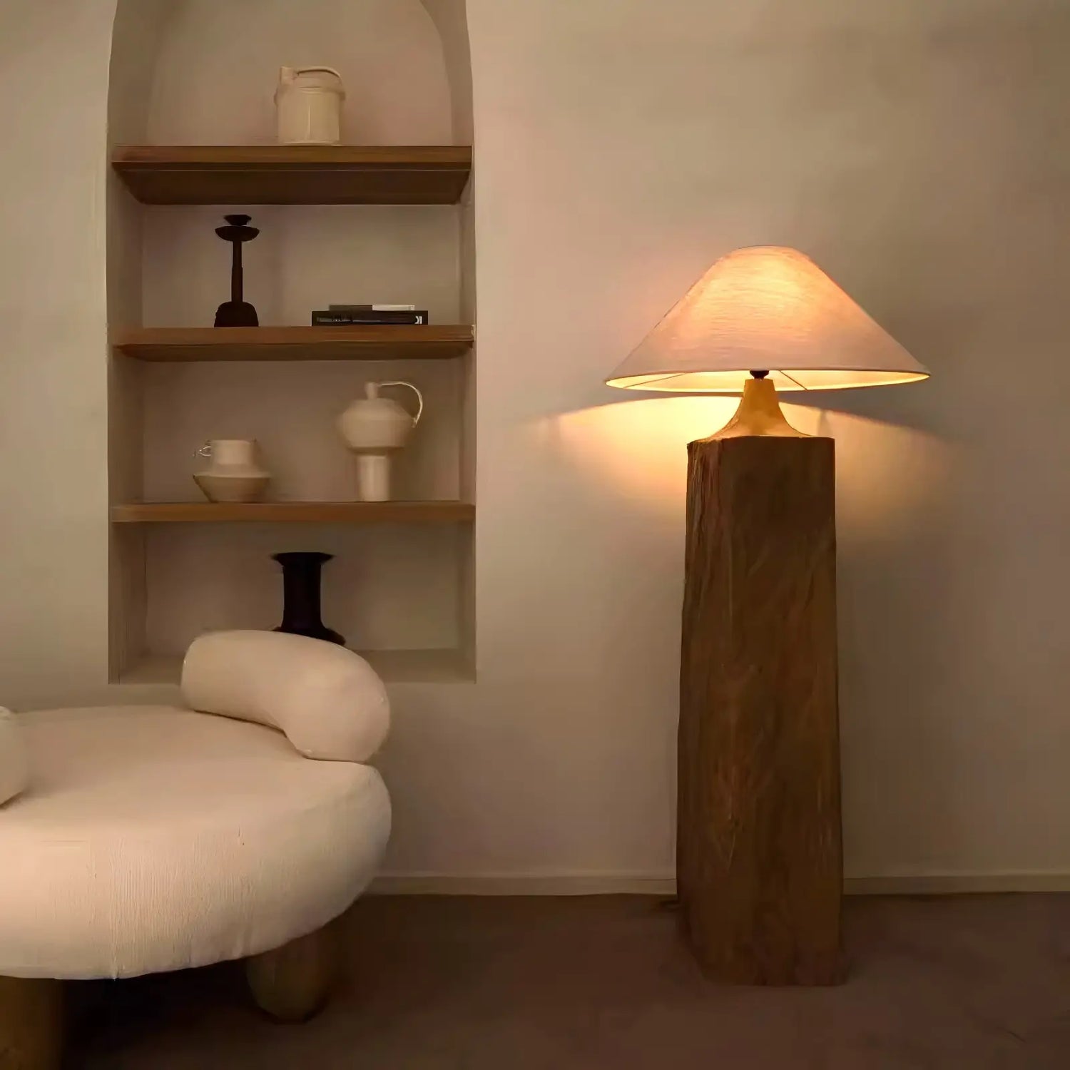 Wooden Pile Floor Lamp 7