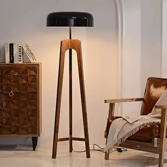 Wooden Tripod Floor Lamp 4