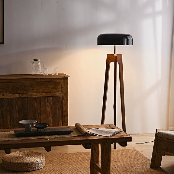 Wooden Tripod Floor Lamp 7