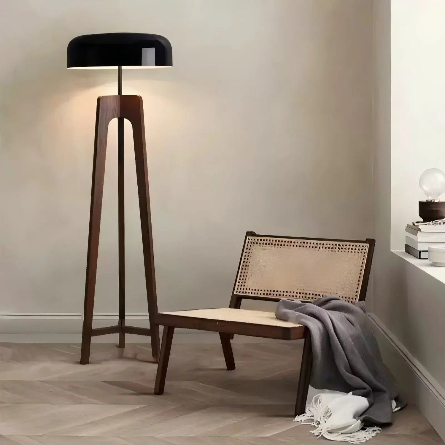 Wooden Tripod Floor Lamp 8